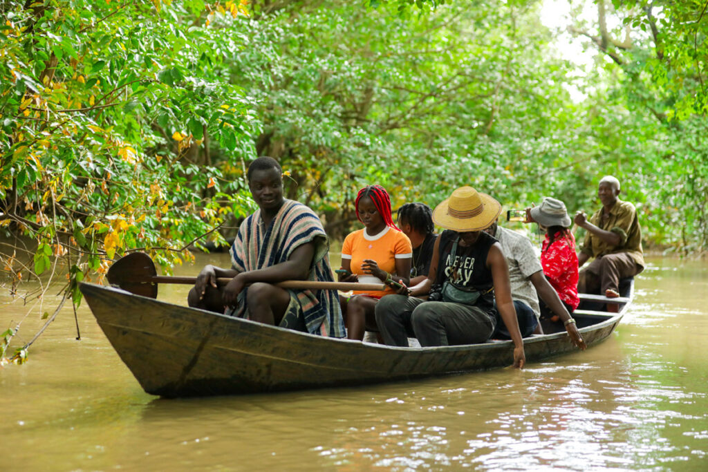 boat ride at mognori eco resort